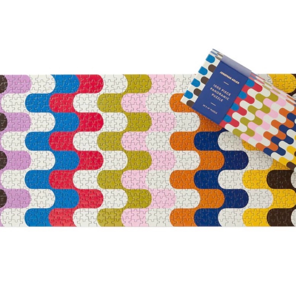 Jonathan Adler Galison Bargello 1000 Piece Panoramic Puzzle New in Box - Picture 2 of 4
